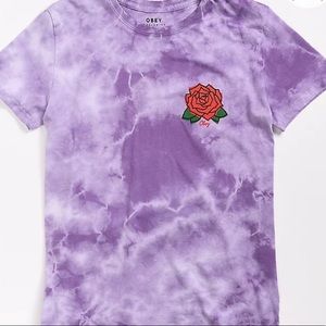 Purple tie dye shirt